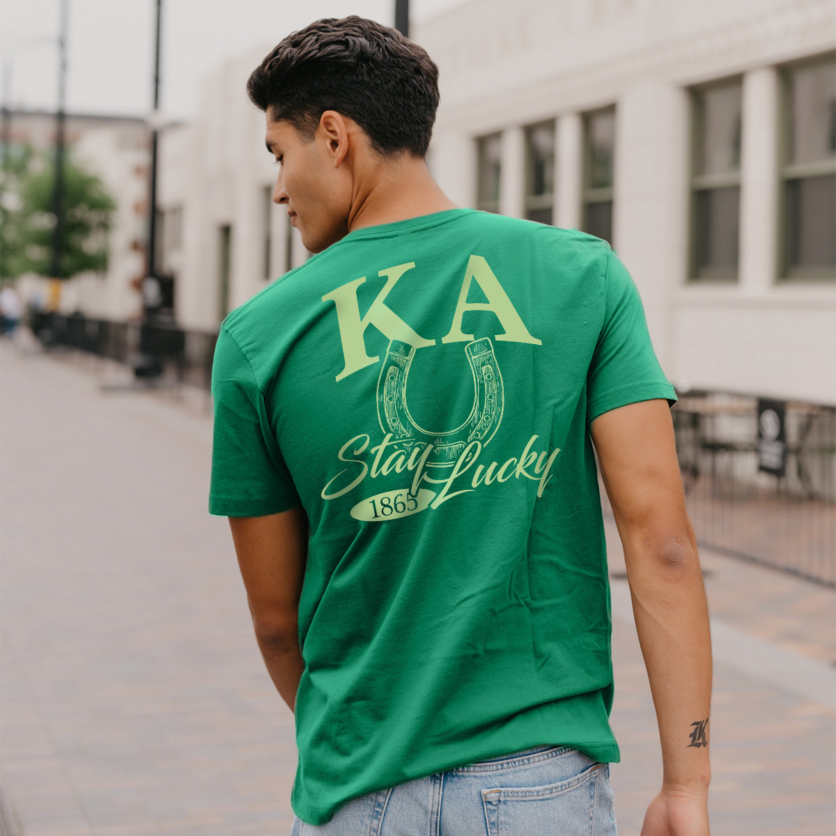 New! Kappa Alpha Stay Lucky Short Sleeve Tee