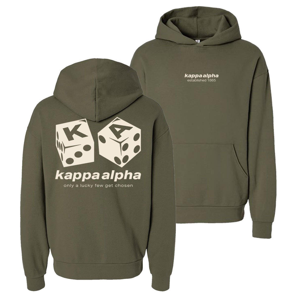 New! Kappa Alpha Lucky Roll Graphic Hoodie