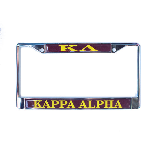 Kappa Alpha License Plate Frame