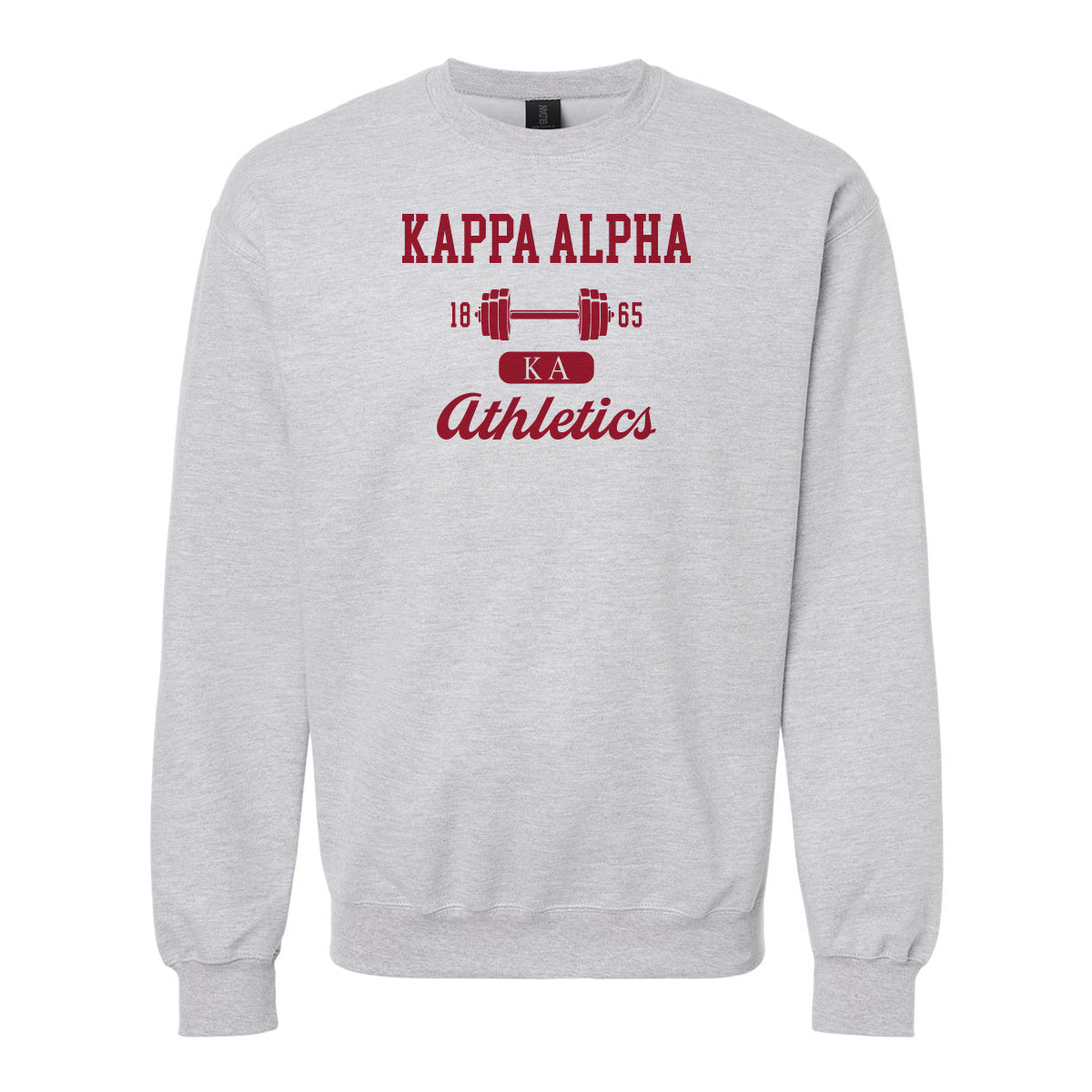 New Kappa Alpha Athletic Crewneck L Weight Lifting