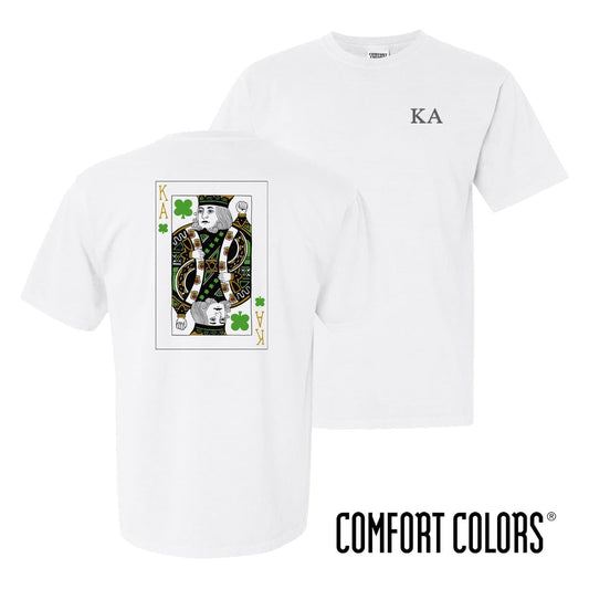 Kappa Alpha Comfort Colors White Short Sleeve Clover Tee | Kappa Alpha Order | Shirts > Short sleeve t-shirts